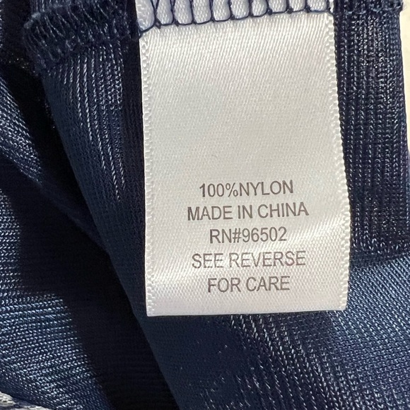 Krazy Kat Blue/White Geometric Flowy Pull On Midi Modest Boho Skirt Size XL - Picture 7 of 8